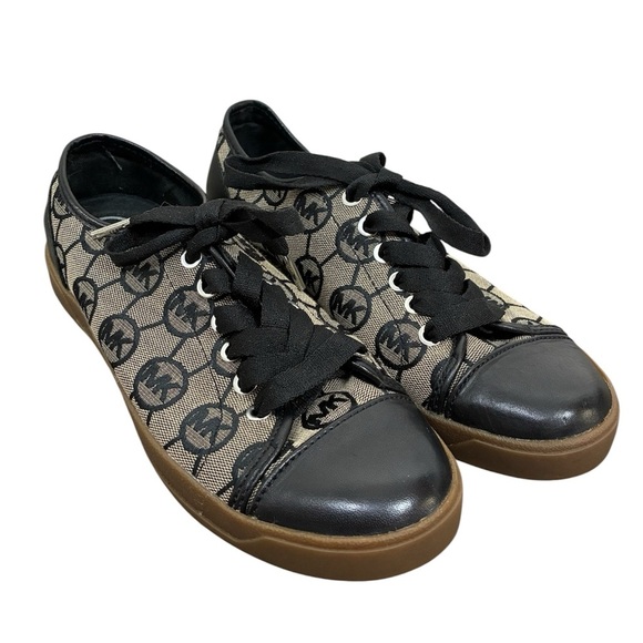 Michael Kors City Sneakers 7 Logo Leather Blend upper - Picture 1 of 8